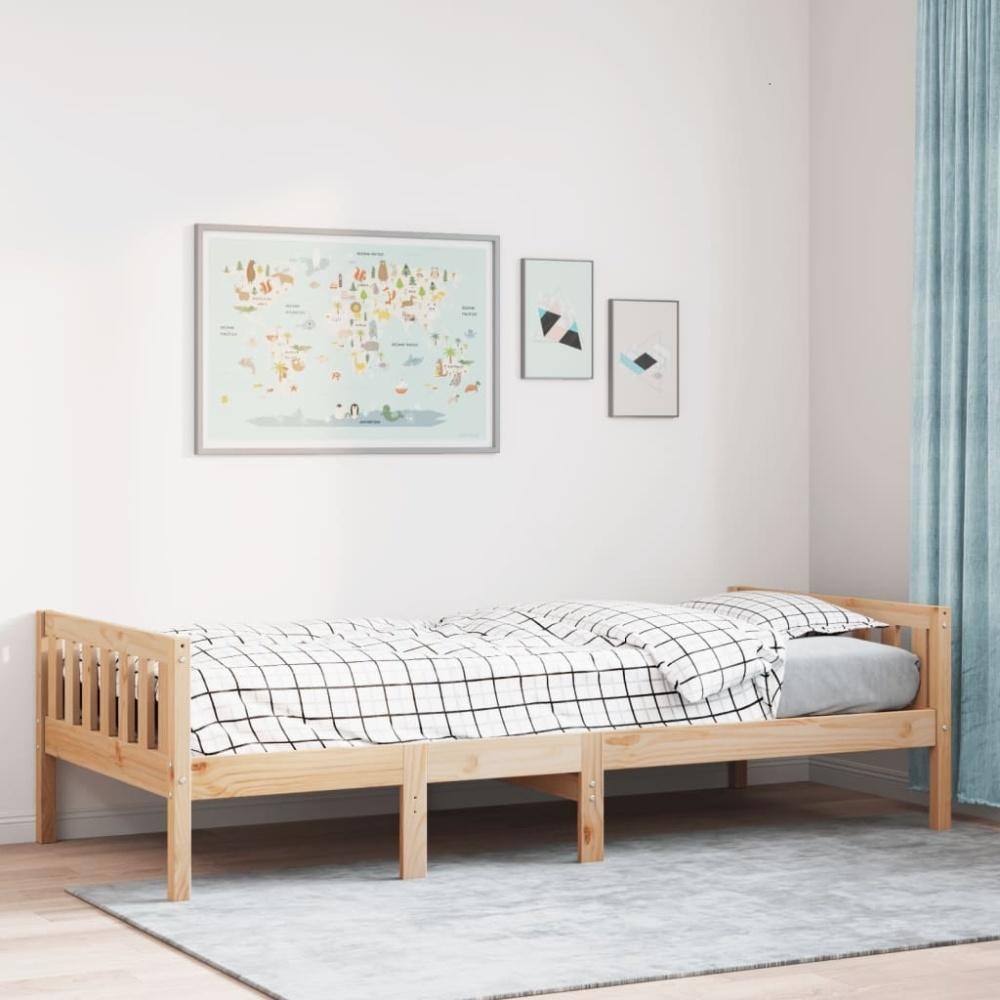 vidaXL Kinderbett ohne Matratze 90x200 cm Massivholz Kiefer 855027 Bild 1