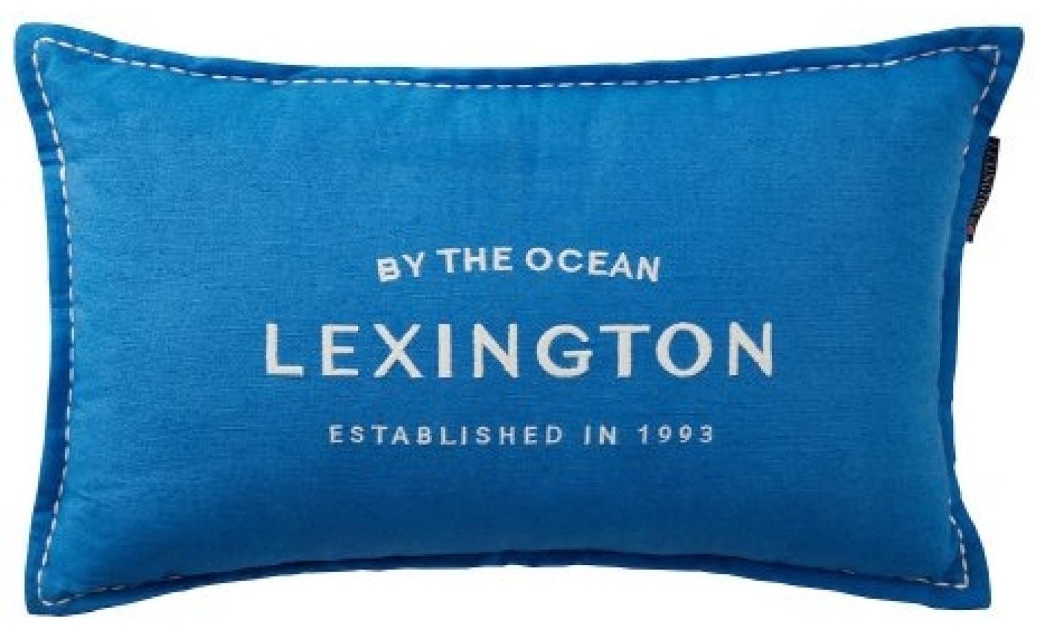 LEXINGTON Kissen Logo Linen/Cotton Blue/White (30x50) 12424111-5600-SH11 Bild 1