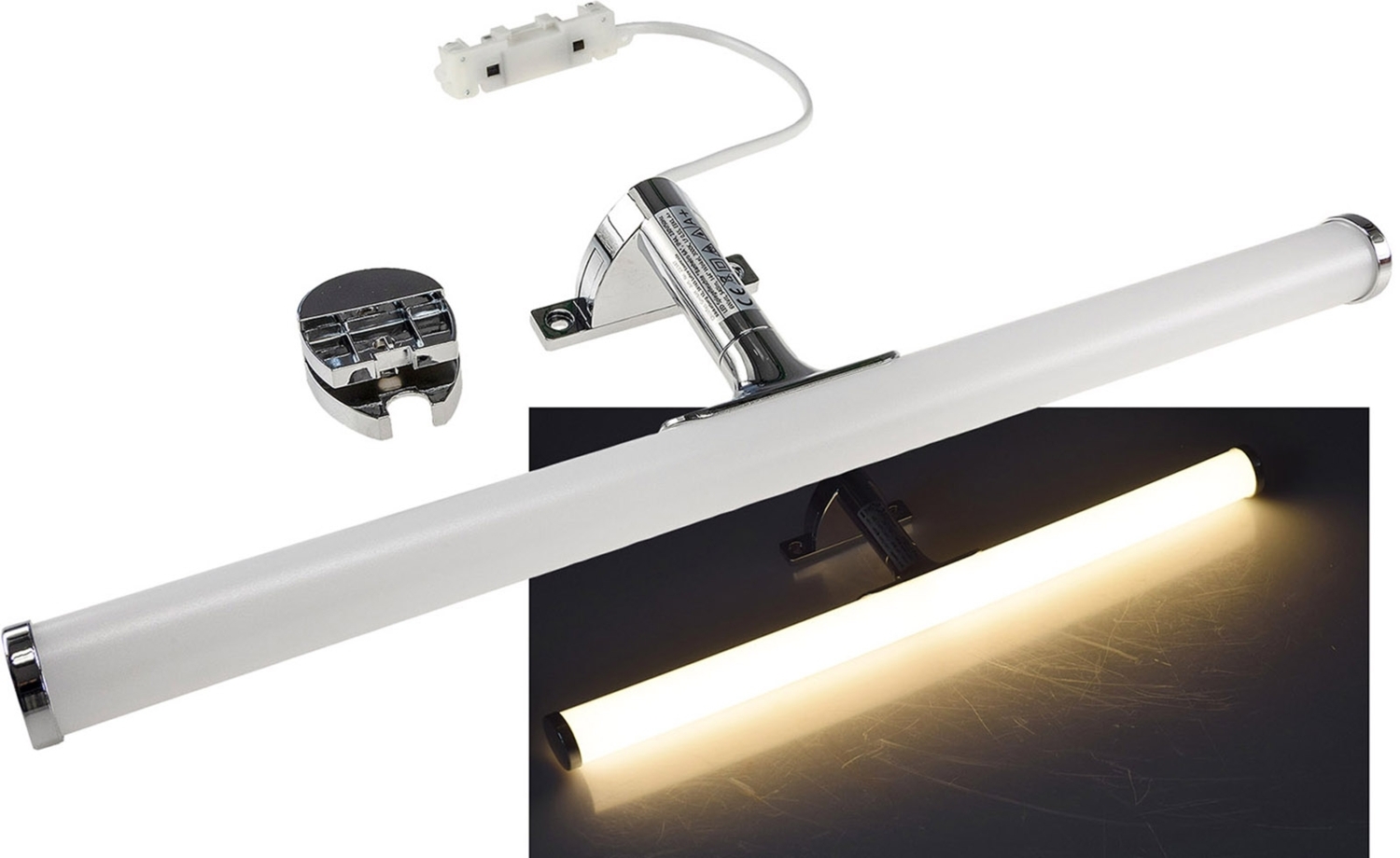 LED Spiegelleuchte "Banheiro 6A"230V, 6W, 780lm, 40cm, 2900K warmweiß Bild 1