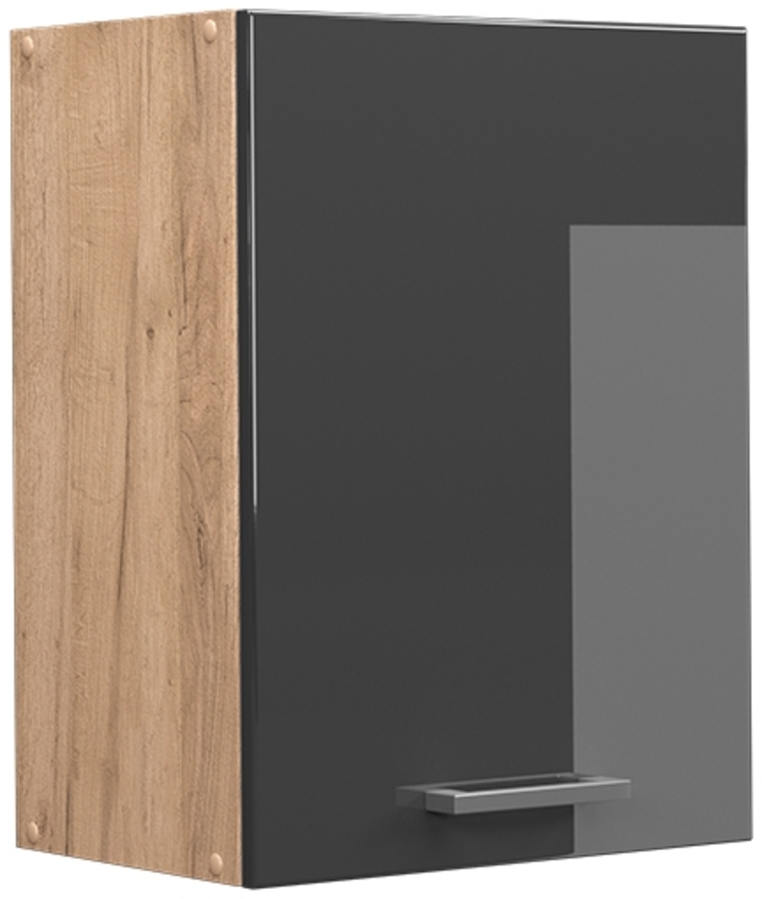 Vicco Küchenschrank Küchenzeile R-Line, Anthrazit Hochglanz, Hängeschrank 45 cm Bild 1