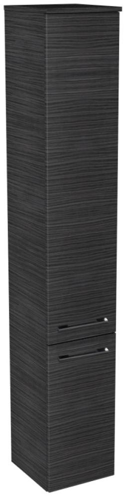 Lanzet Hochschrank 30 cm, links, Schwarz Bild 1