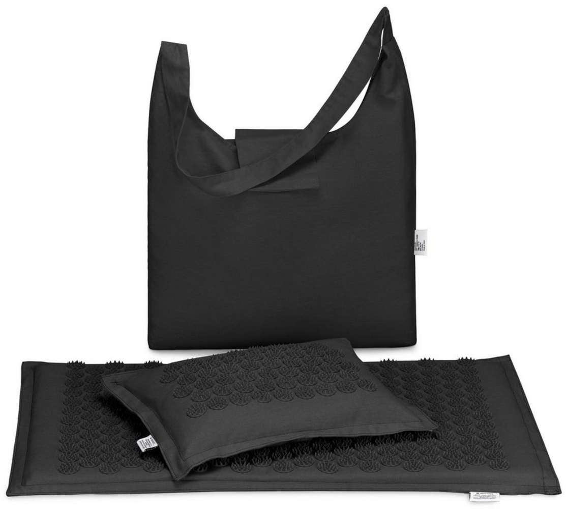 Navaris Akupressurmatte 2in1 Akupressur Massage Set - Matte und Kissen mit Tasche (1-St) Bild 1