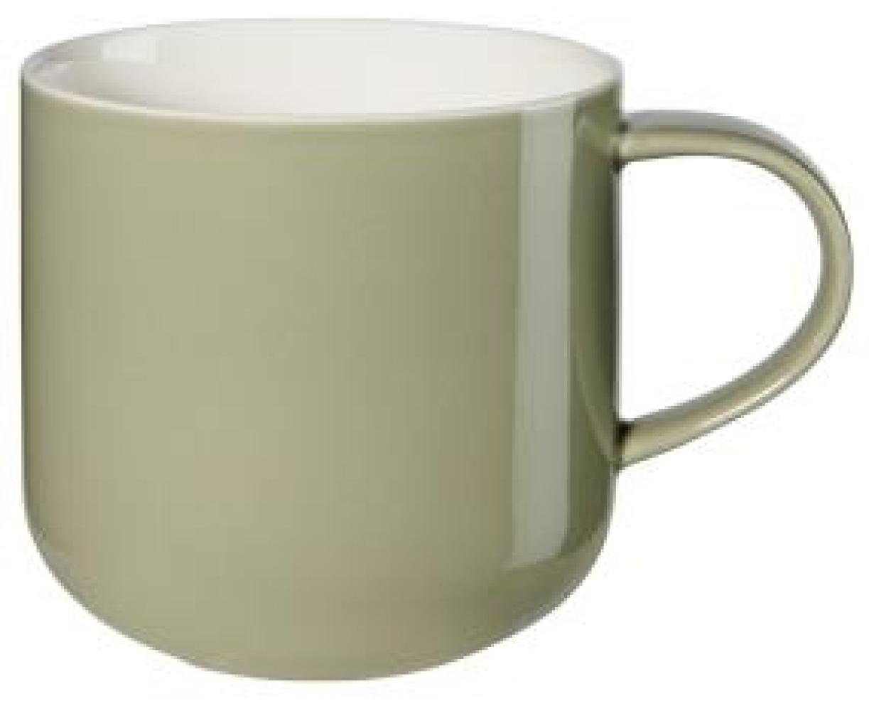 ASA Selection coppa Henkelbecher Khaki, Henkel Becher, Kaffeebecher, Tasse, Porzellan, Grün, 400 ml, 19100350 Bild 1