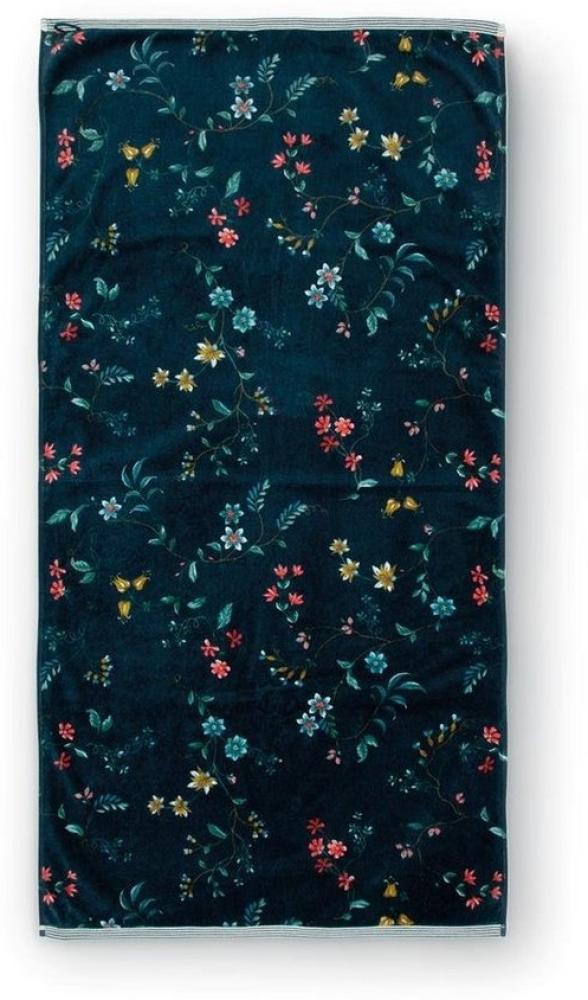 PiP Studio Badaccessoire-Set Les Fleurs Duschtuch dark blue 70x140cm (1 Stück) Bild 1