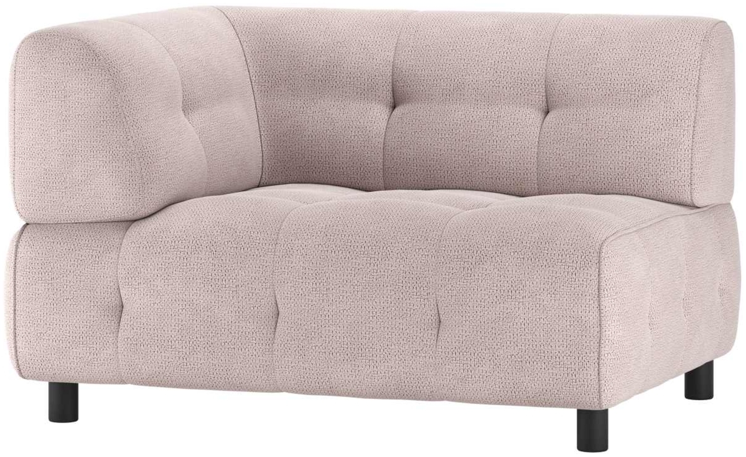 Modulsofa Louis aus Chenille Links, Rosa Bild 1