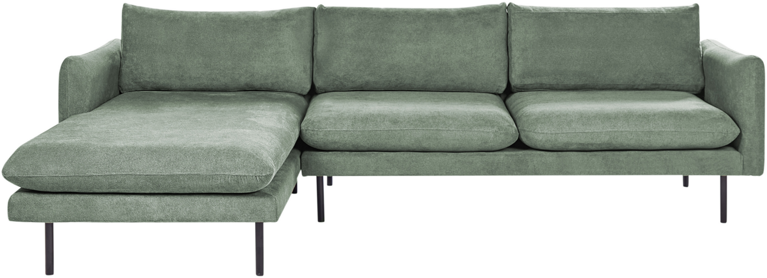 Ecksofa 4-Sitzer VINTERBRO Stoff Hellgrün rechtsseitig Bild 1