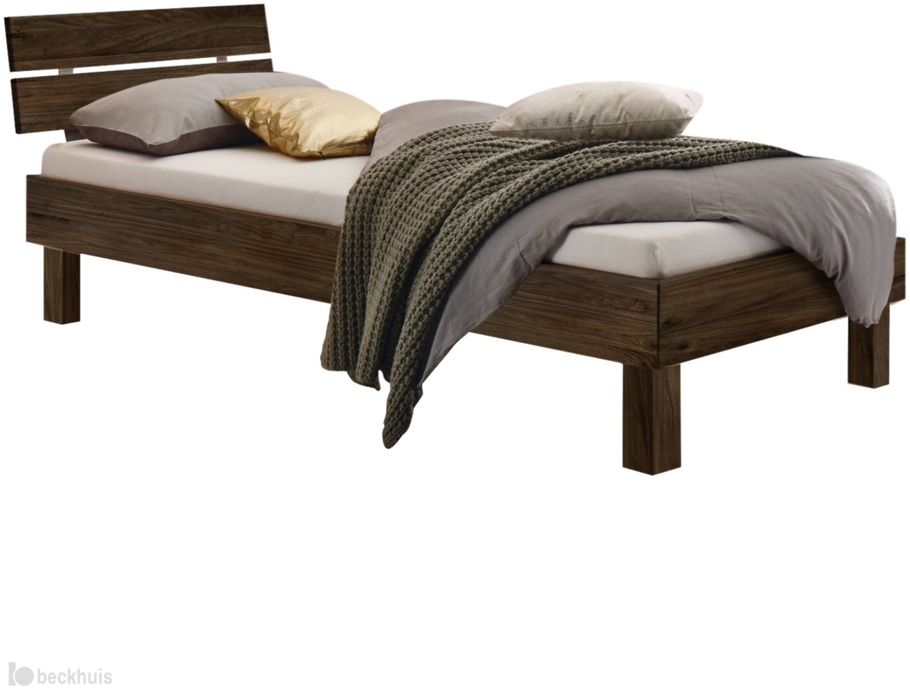 Hasena Trento Prato Massivholzbett 90x200 Nussbaum, geölt 25 Bild 1