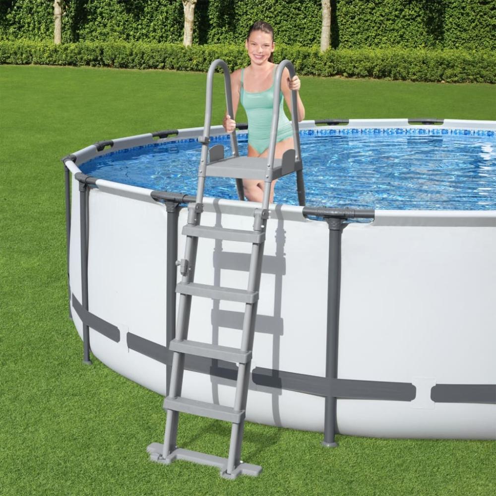 Bestway Pool-Sicherheitsleiter mit 4 Stufen Flowclear 132 cm 3202667 Bild 1