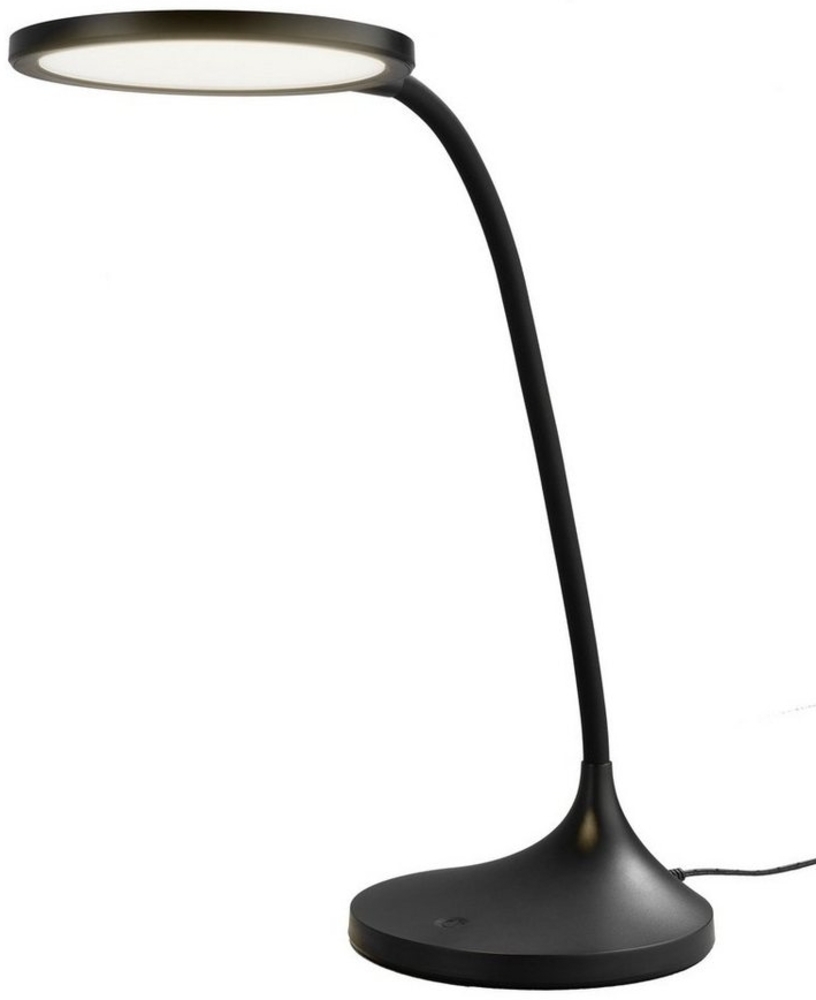 casa NOVA LED Schreibtischlampe BRIGHT, 1-flammig, H 60 cm, Schwarz, Kunststoff, Dimmfunktion, LED fest integriert, Neutralweiß, Touchsensor, Verstellbar Bild 1