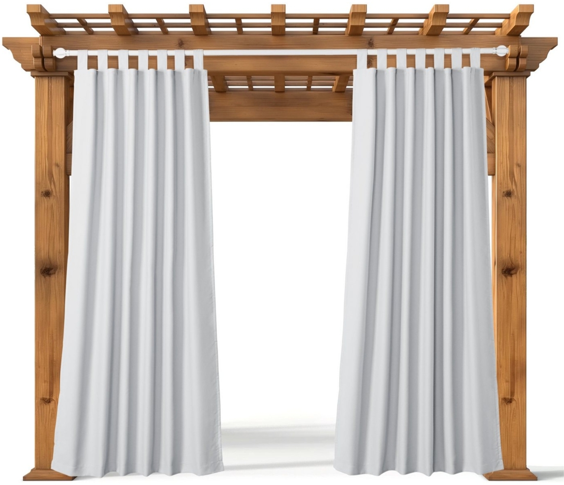 JEMIDI Outdoorgardine Outdoor Vorhang wetterfest mit Ösen 210x260cm Wetterfester Vorhang, (1 St), wasserdichter Outdoor Vorhang Balkon Vorhang außen Terassenvorhang Bild 1
