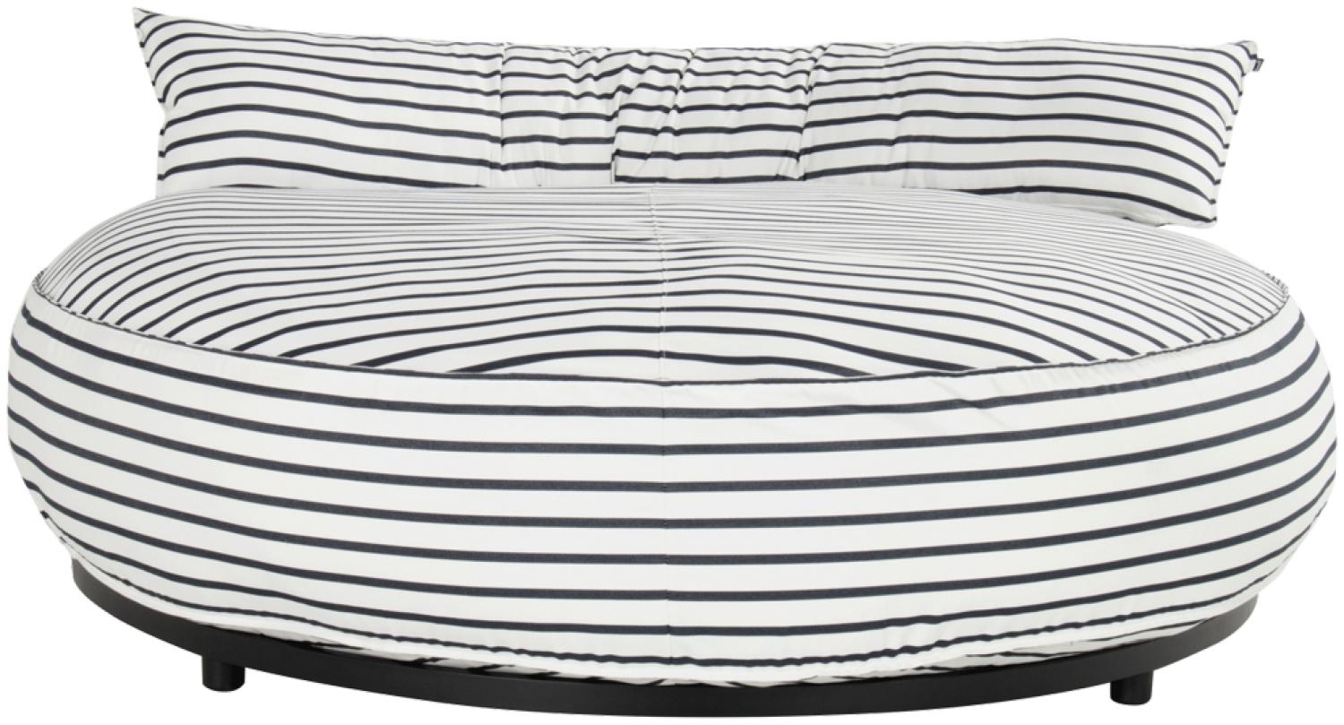 Emma Round Loungeliege weiß 100% Polyester Bild 1