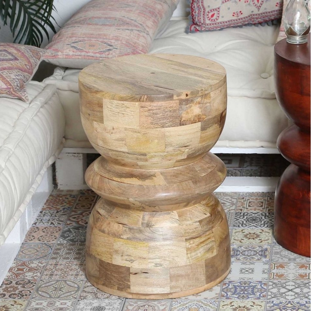 Orientalischer Hocker Milano Natur Bild 1