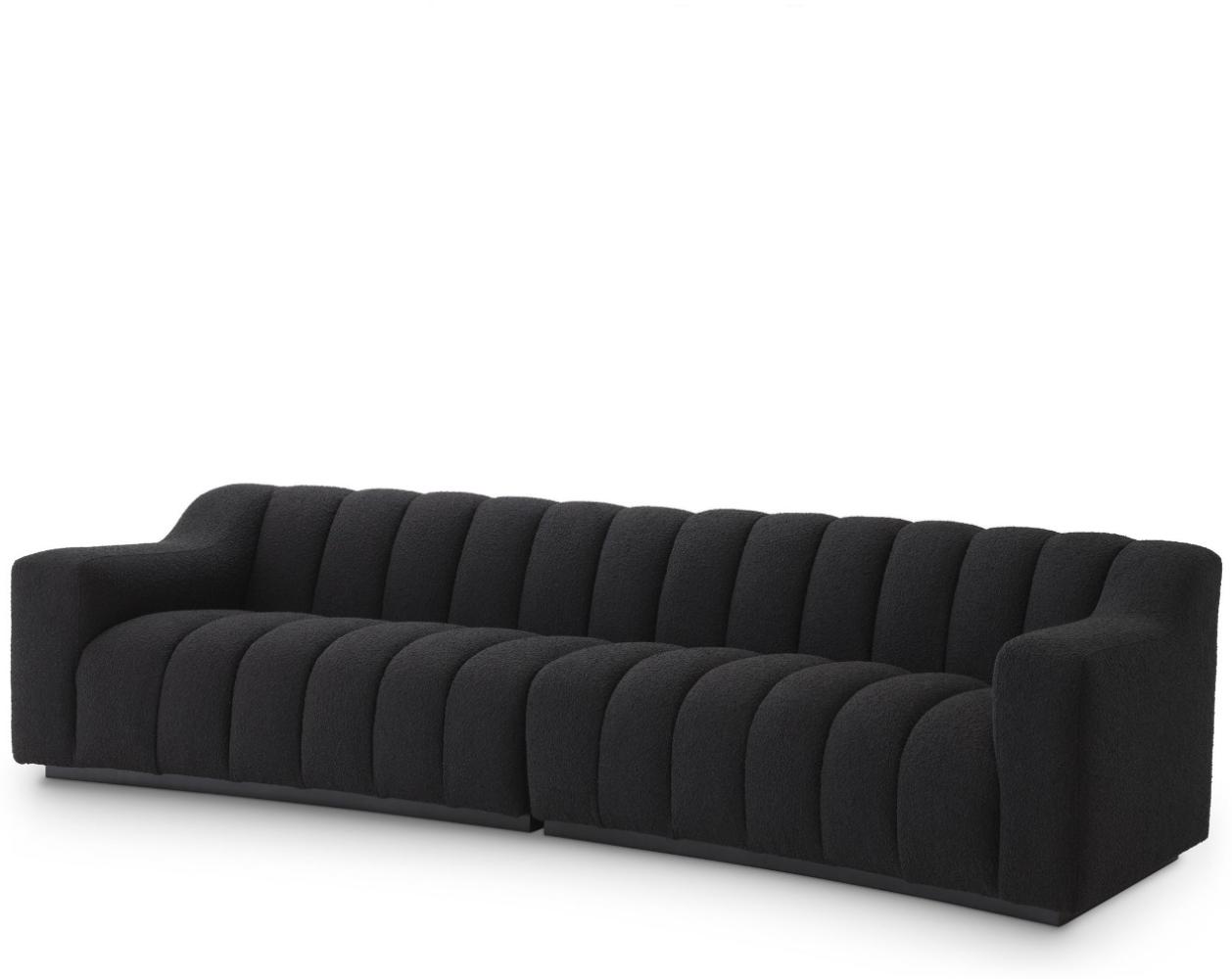 EICHHOLTZ Sofa Kelly L Bouclè Black Bild 1