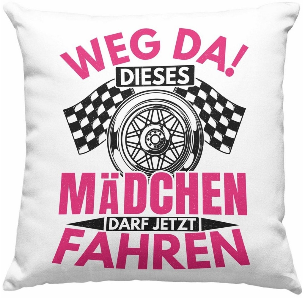 Trendation Dekokissen Trendation - Führerschein Bestanden Geschenk Kissen Spruch Mädchen Fra Bild 1