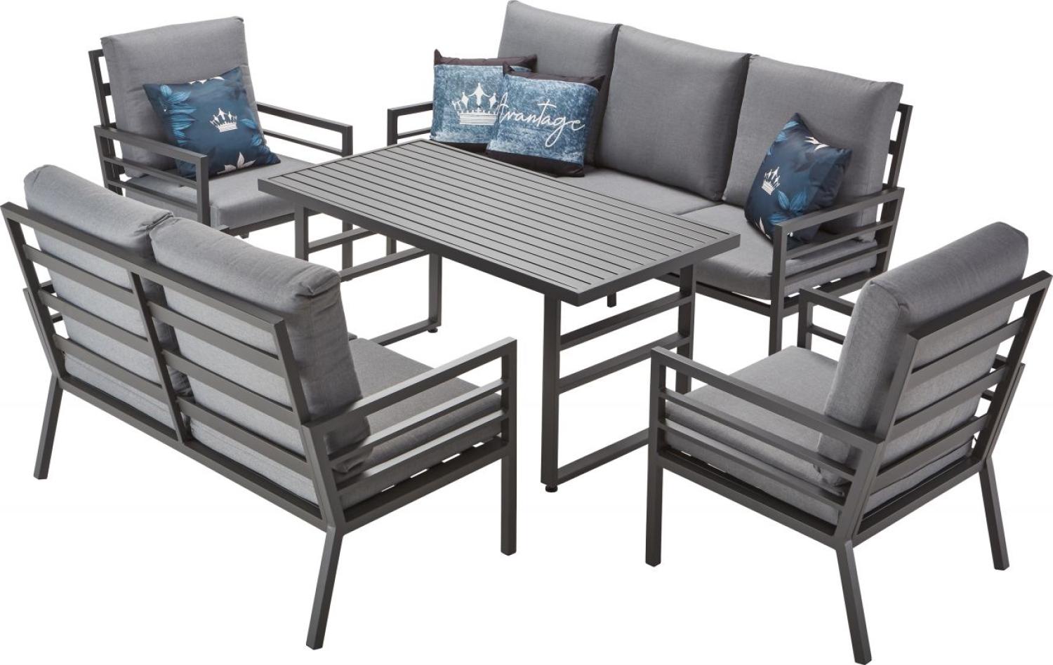 TrendLine Dining Lounge Terracina Anthrazit Gartenlounge Sitzgruppe Sitzgarnitur Bild 1