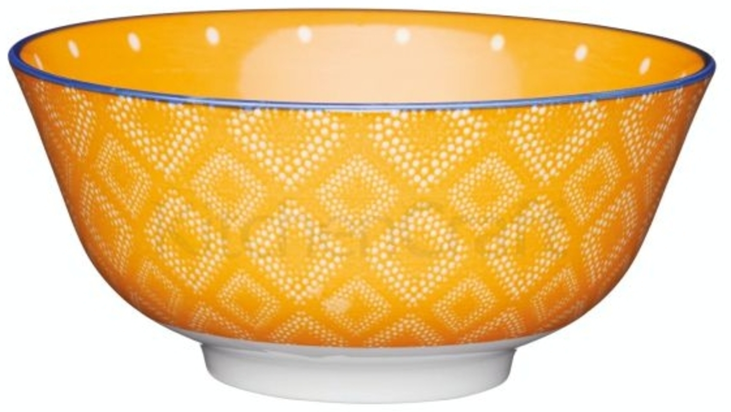 KitchenCraft Stoneware Bowl 15,7 cm Spot Orange Bild 1