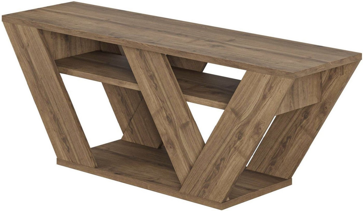 Decortie TV-Schrank Pipralla Moderner TV-Ständer Multimedia Mit Einlegeböden, 110 x 30 x 40 cm Bild 1