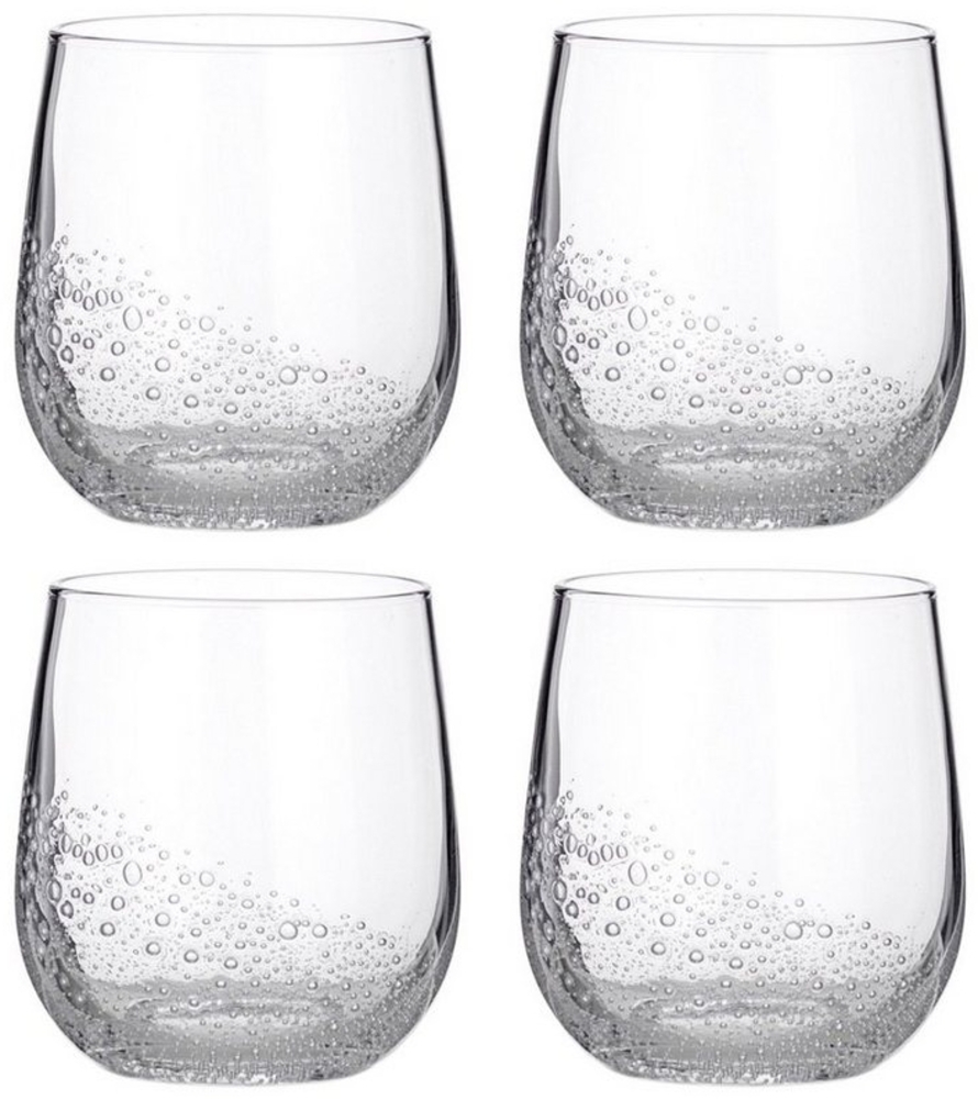 Broste Copenhagen Glas Broste Copenhagen 4er Set BUBBLE Trinkglas, Steingut Bild 1