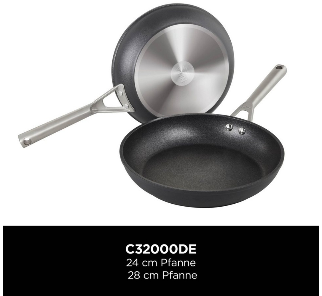 NINJA Pfannen-Set Ninja ZEROSTICK Premium 2-teiliges Pfannen-Set (24 cm/28 cm) C32000DE, Aluminium (1-tlg, je 1 Bratpfanne 24 cm, 28 cm), Premium Kollektion, ZEROSTICK Technologie, garen ohne Fett Bild 1