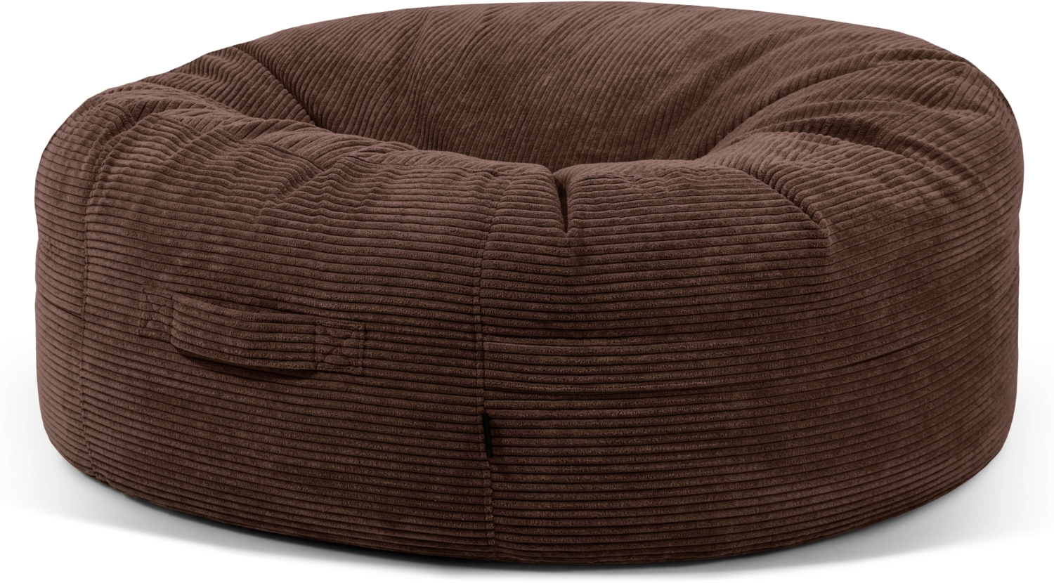 Sitzsack ‘Roll 135‘, Bezugstoff - Waves, 100% Polyester, Chocolate, 50x135x135 cm. Bild 1
