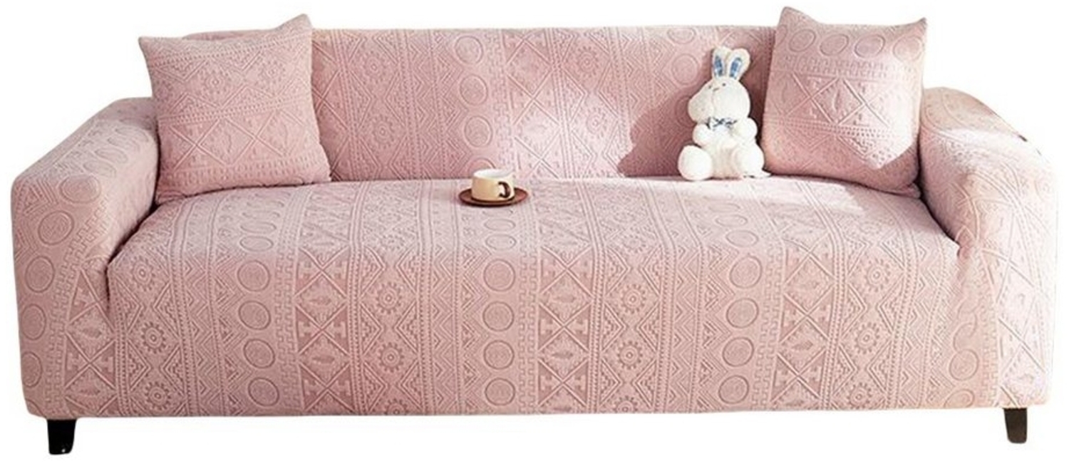 Lollanda Sofahusse Stretch-Sofabezug Elastisch Couch Sesselbezug mit dezentem Muster Bild 1