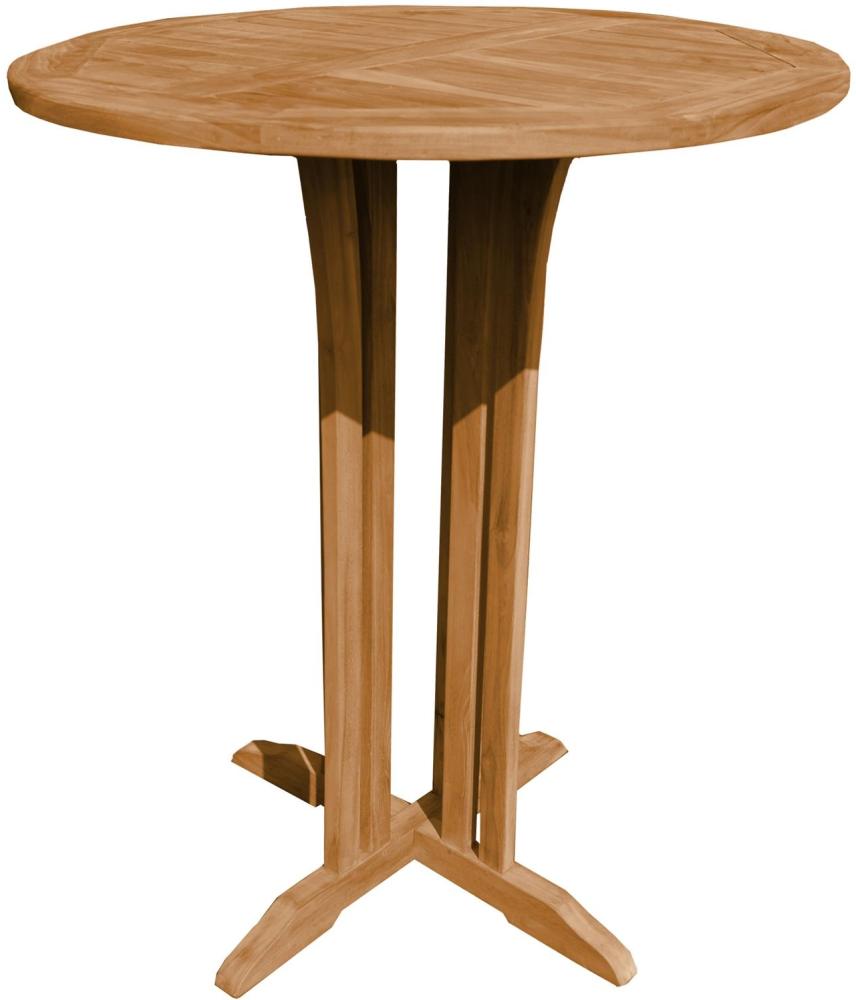 Bartisch Lucca rund Teak Massivholz von Teako Design Bild 1