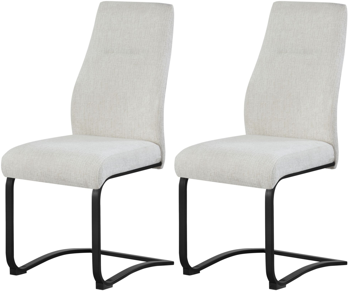 Madrid Stuhl 2er Set - Stuhl (B/H/T): 43 x 98 x 59 cm in Creme Bild 1