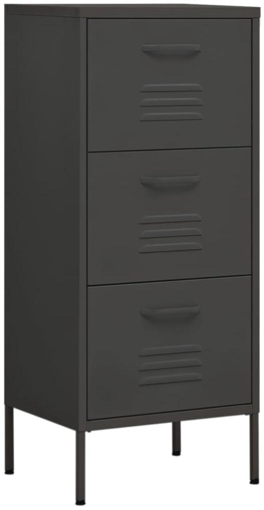 vidaXL Lagerschrank Anthrazit 42,5x35x101,5 cm Stahl 336186 Bild 1