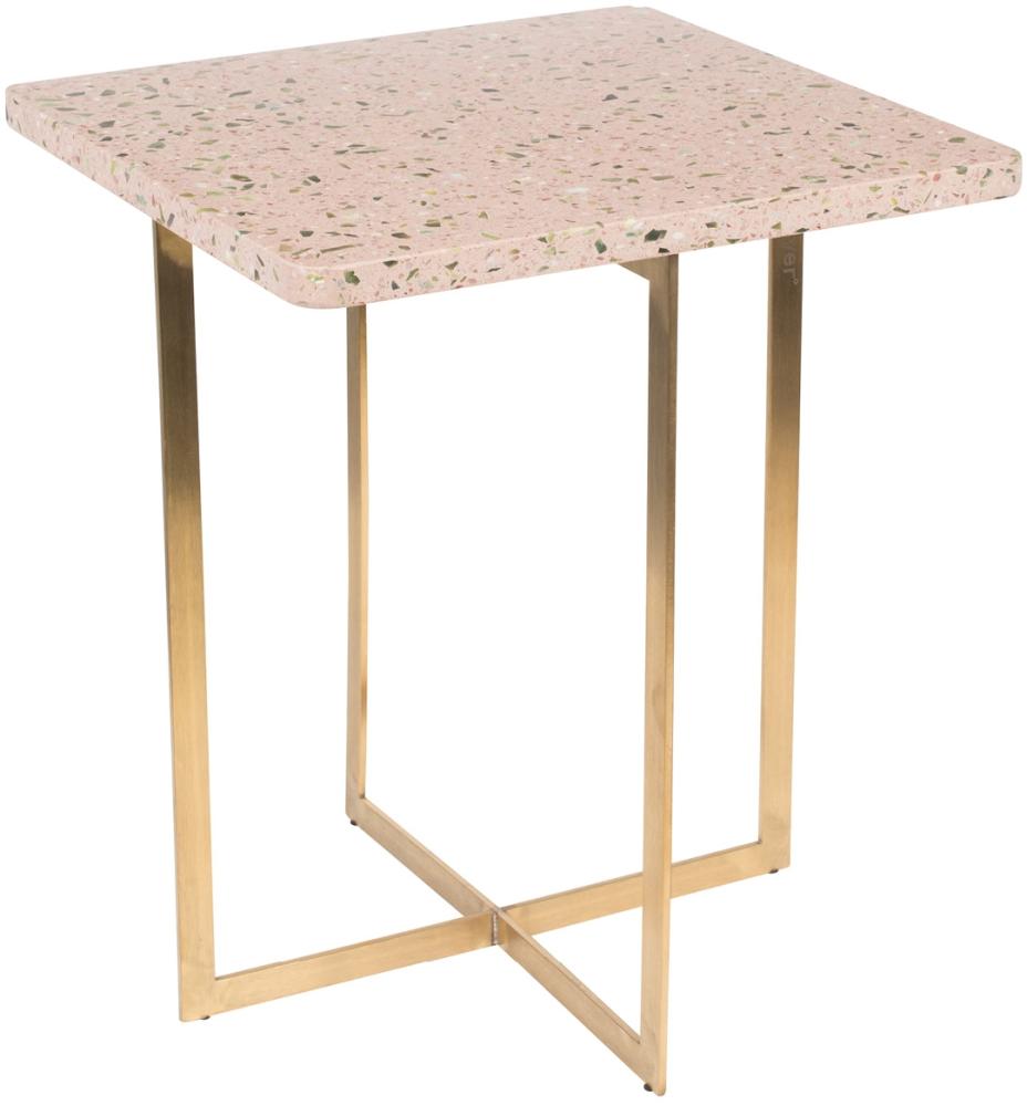 'Luigi' Beistelltisch, altrosa, quadratisch Bild 1