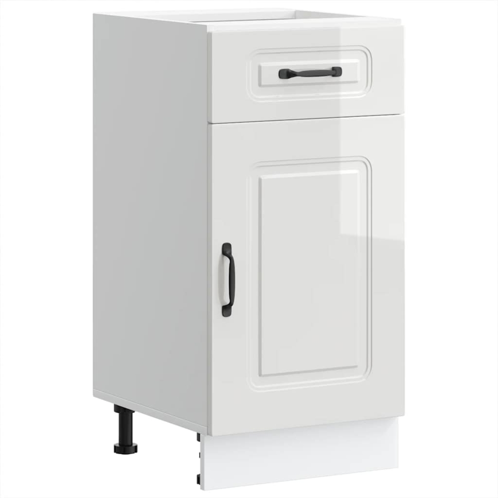 vidaXL Küchenunterschrank Kalmar Hochglanz-Weiß Holzwerkstoff 853469 Bild 1