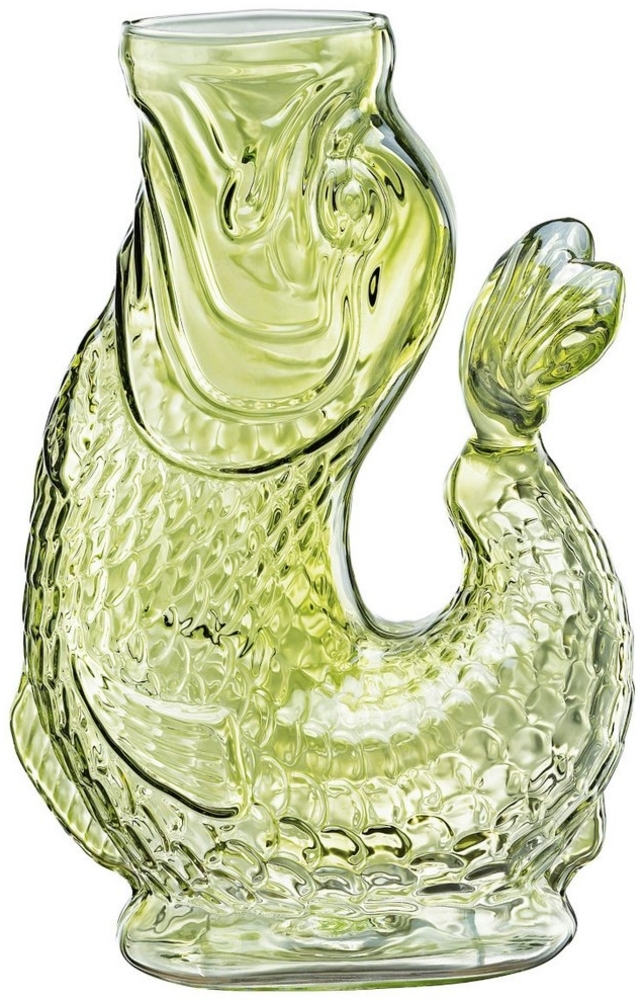 Glaskaraffe Karaffe Krug Kanne Gluckert beim Ausgießen 1L cilio NEMO grün 291315 Bild 1