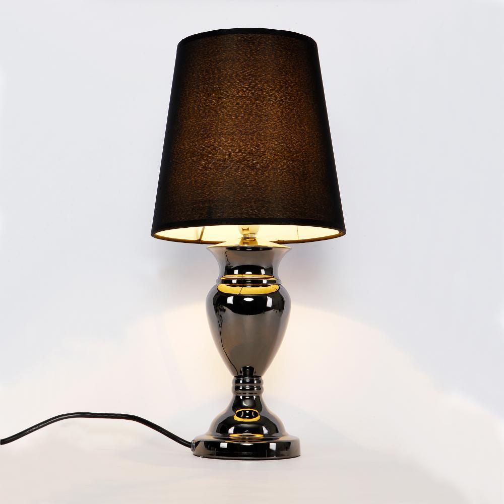 Moderne Tischlampe H:48cm Schwarz Tischleuchte Lampe Leuchte [Lux. Pro] Bild 1