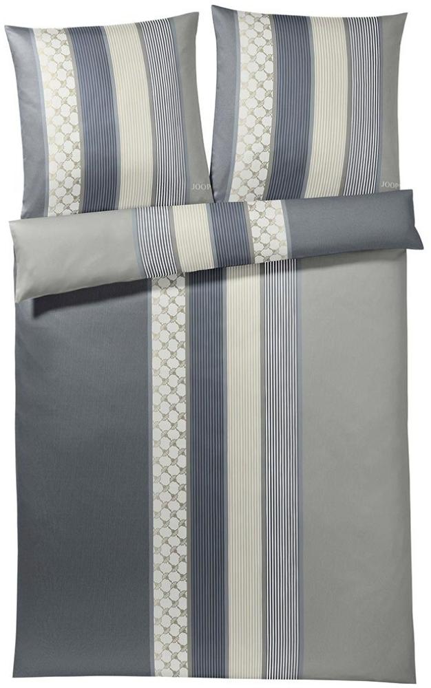 JOOP Bettwäsche Cornflower Stripe deep coal|160x210 cm + 65x100 cm Bild 1