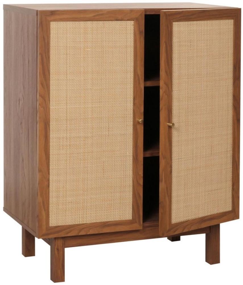 MCW Highboard MCW-M51, Türe mit handgefertigtem natürlichen Kubu Rattan Bild 1