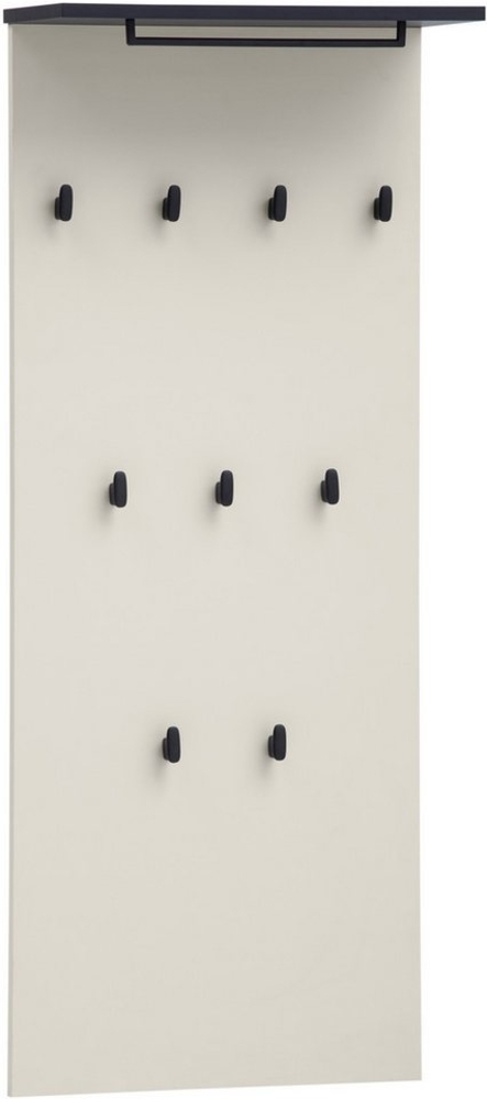 Schildmeyer Garderobenpaneel Edda, Breite 50 cm, mit 9 Kleiderhaken und praktischer Ablage, Made in Germany Bild 1