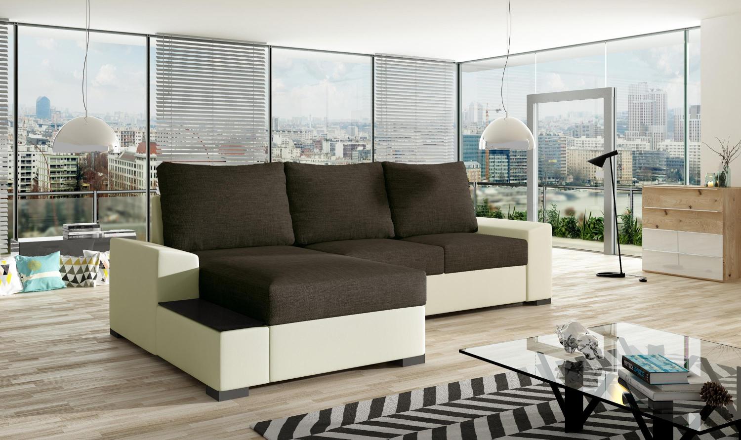 Wohnideebilder Negro Braun Ecksofas & Eckcouches Ng41 Bild 1