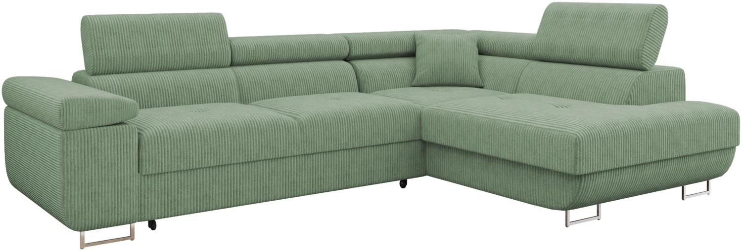 Ecksofa Torezio Cord (Farbe: Poso 47, Seite: Rechts) Bild 1