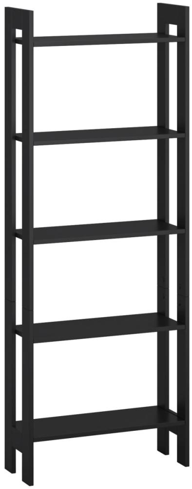 Bücherregal R651 Standregal 62x24x165,5cm schwarz Bild 1