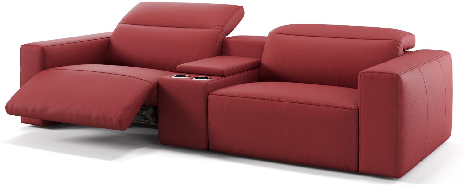 Sofanella Kinosofa LENOLA Sitzverstellung Hometheater 2-Sitzer in Rot XXL: 276 Breite x 109 Tiefe Bild 1