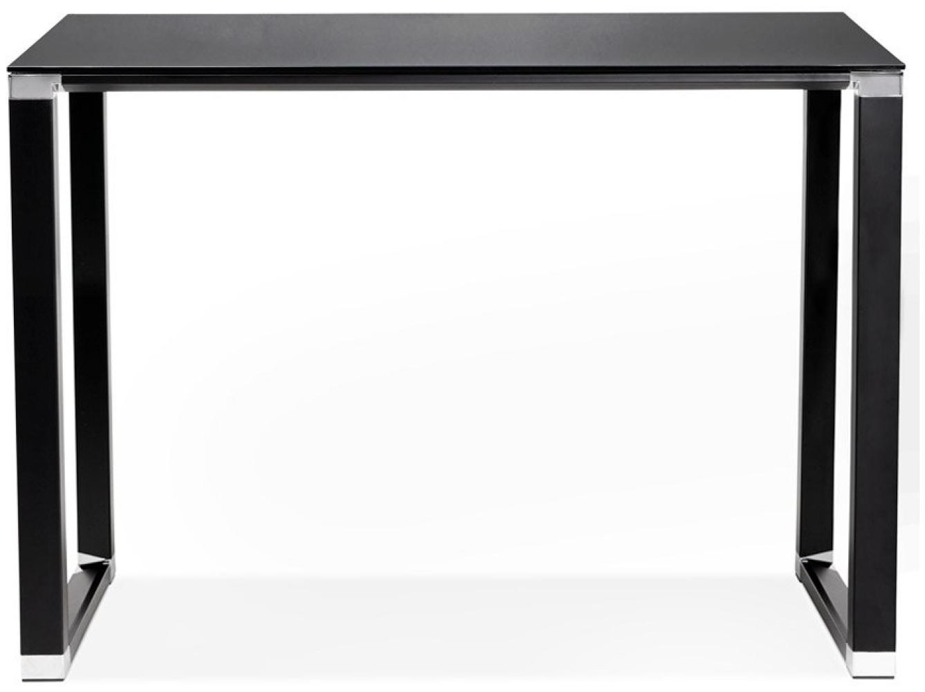 Kokoon Design Schreibtisch / Hochtisch Warner Glas Schwarz 140cm Bild 1