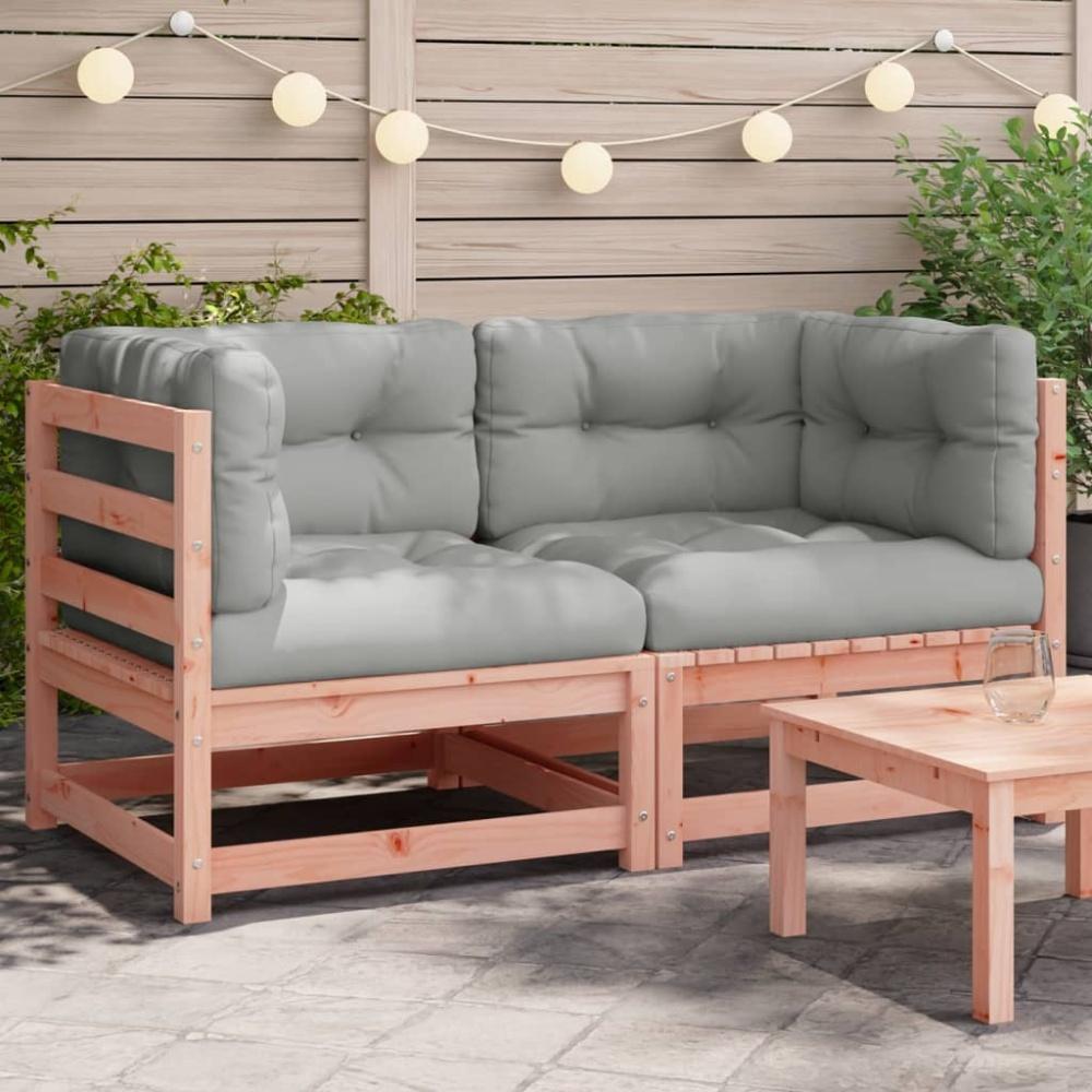 vidaXL Garten-Ecksofas mit Kissen 2 Stk. Massivholz Douglasie 838075 Bild 1