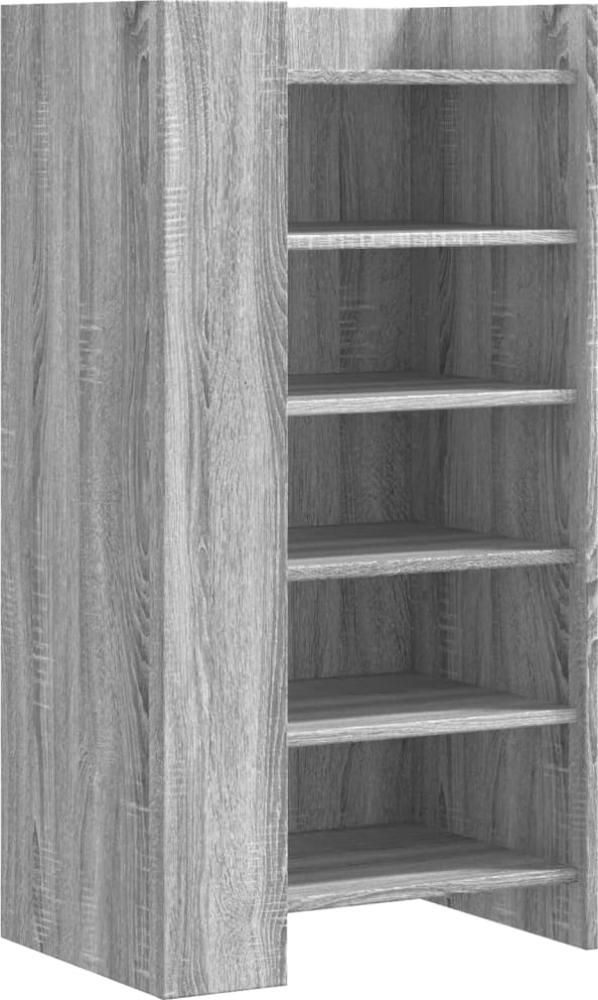 vidaXL Schuhschrank Grau Sonoma 52x37,5x100 cm Holzwerkstoff 848449 Bild 1