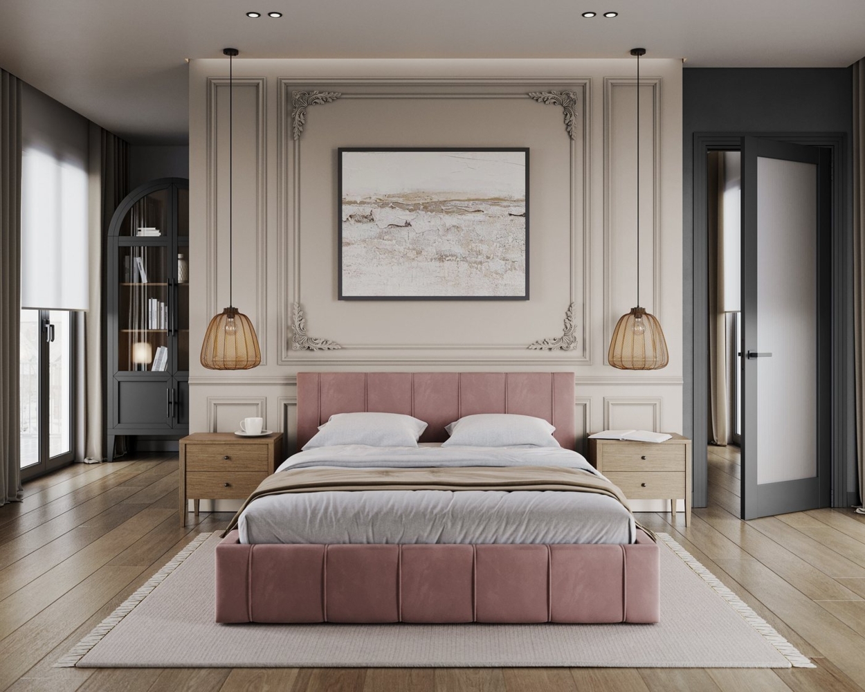 thematys Polsterbett Bett aus Velours Stauraumbett - TOPSELLER - MADE IN EU - (verfügbar 90x200 120x200 140x200 160x200 180x200cm, Bettrahmen, Bett, Optional mit Matratze bestellbar, mit großen gepolsterten Kopfteil, mit Bettkasten zum aufklappen), Met... Bild 1