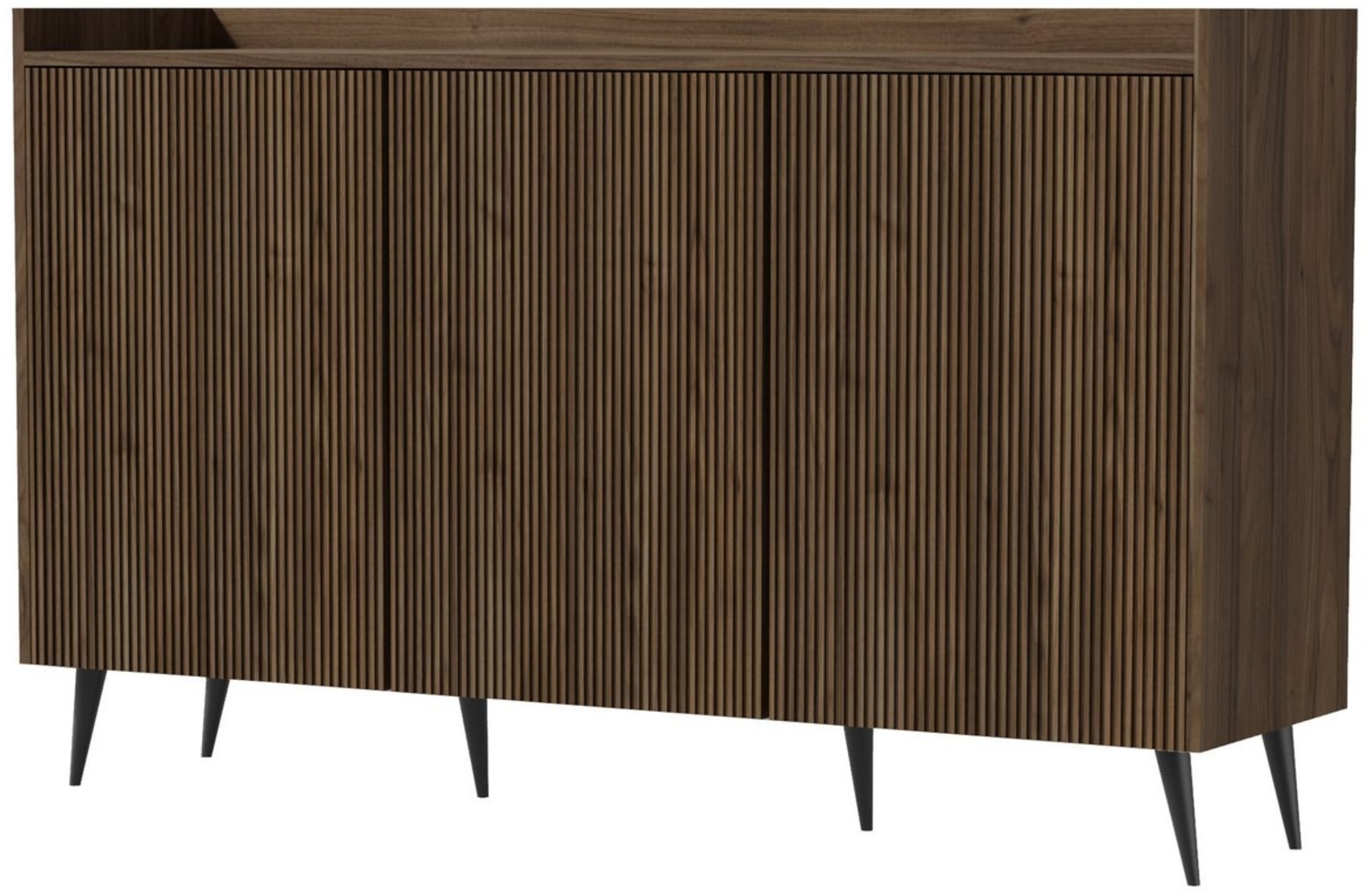 Compleo Sideboard Kommode, 3 Türen, Modern design Kaschmir oder Nussbaum Bild 1