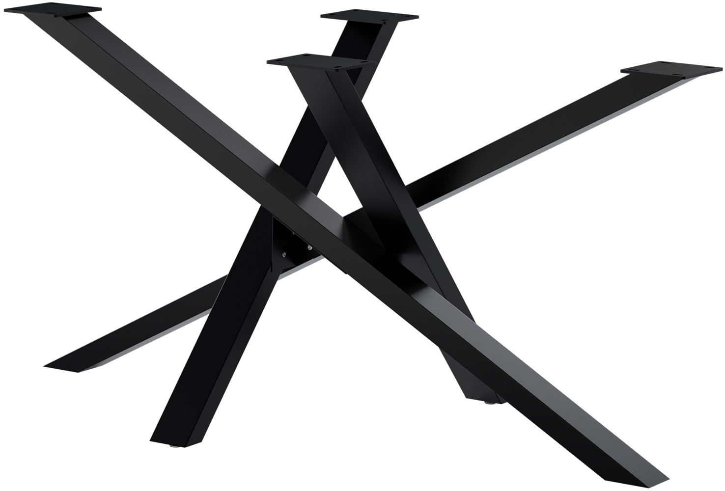 CLP Tischbeine Finney aus Stahl,schwarz 140x70x72 cm Bild 1