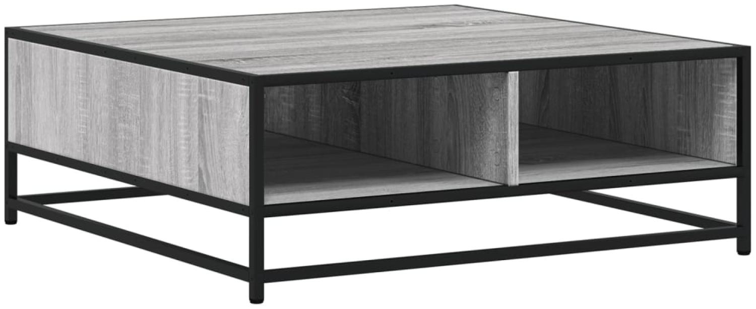 vidaXL Couchtisch Grau Sonoma 80x80x30 cm Holzwerkstoff und Metall 848772 Bild 1