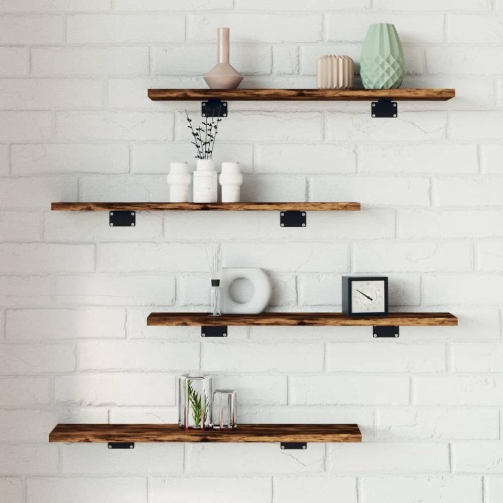 vidaXL Wandregale 4 Stk. Räuchereiche 60x10x1,5 cm Holzwerkstoff 838225 Bild 1
