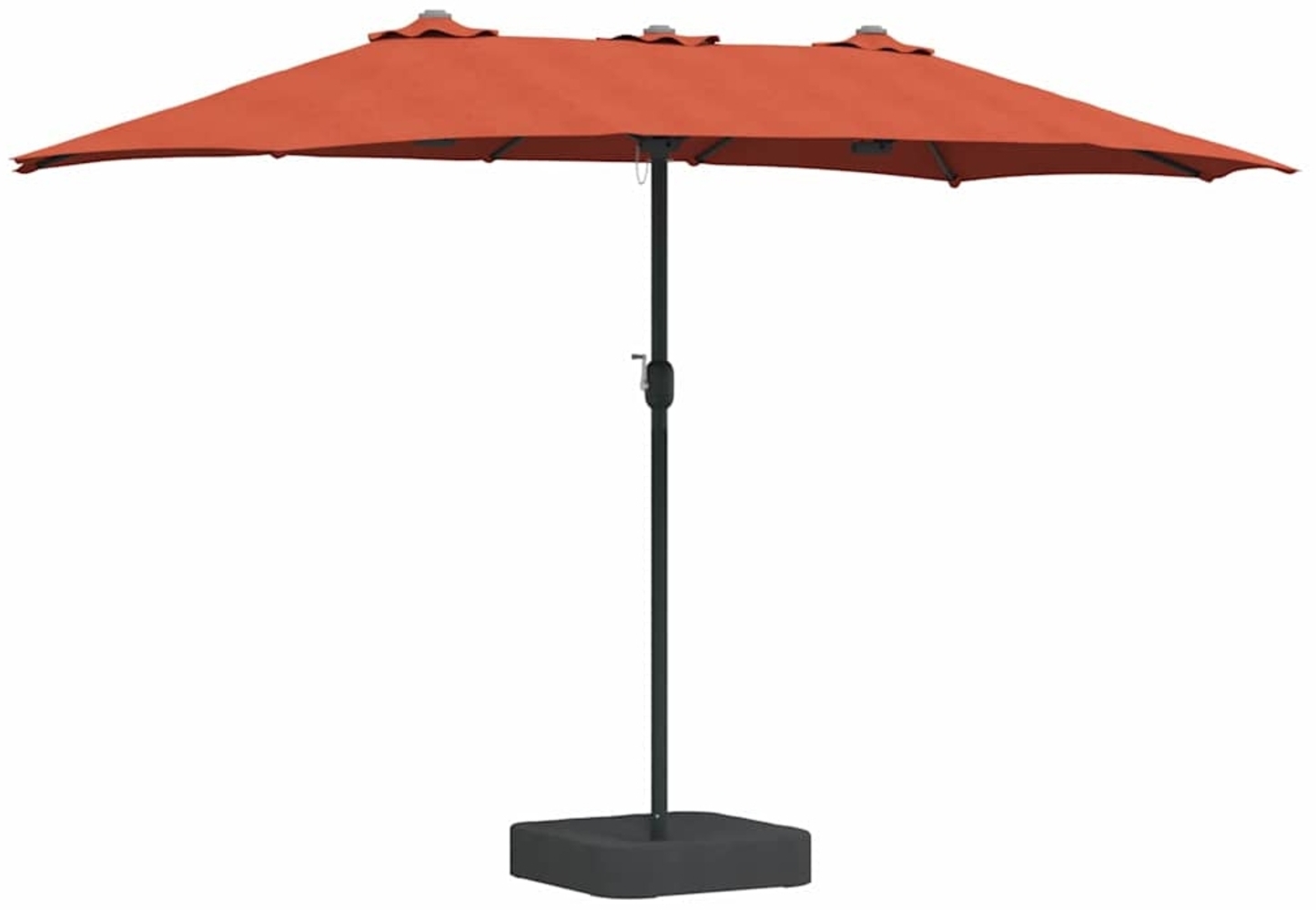 vidaXL Gartenparasol Terrakotta 385 x 209 x 244 cm Stoff 42003280 Bild 1