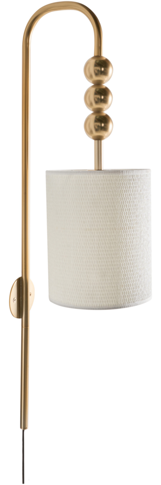 Wandlampe LOKY Metall Messing Bild 1