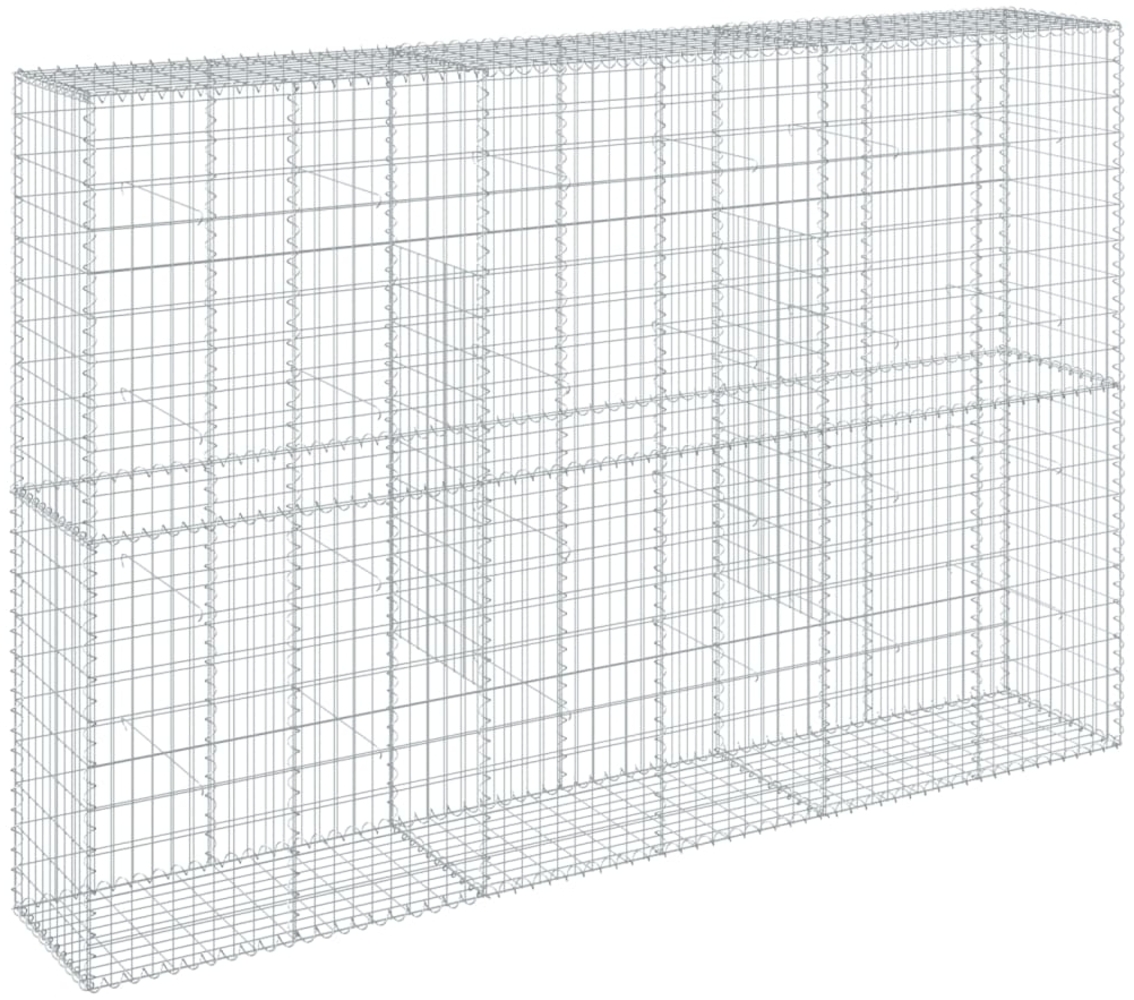 vidaXL Gabione mit Deckel 300x50x200 cm Verzinktes Eisen 3295168 Bild 1